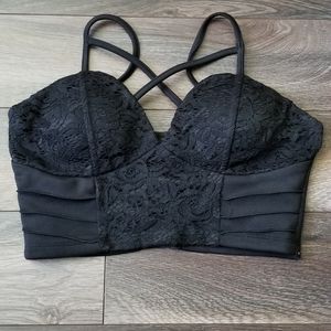 Sirens - Lace, padded, corset style crop